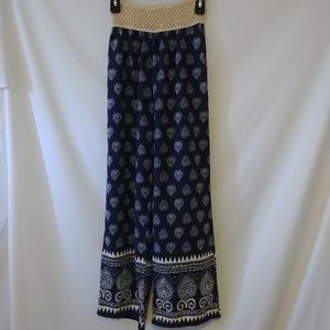 A3 Design Wide Leg Pull On Pant Size Small